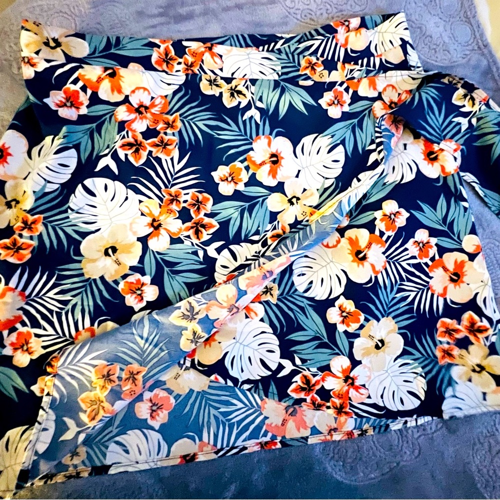 Floral Wrap Skirt